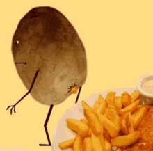 fries potato snacks poo