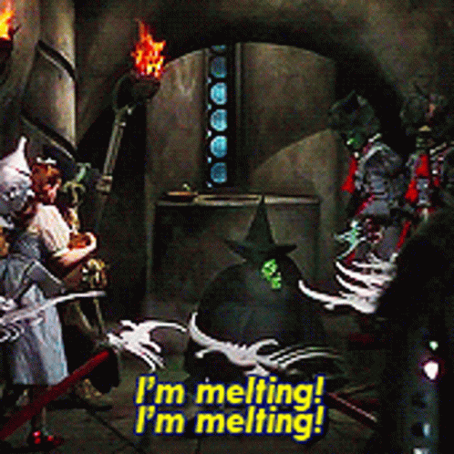 Im Melting Wizard Of Oz GIF - Im Melting Wizard Of Oz Wicked
