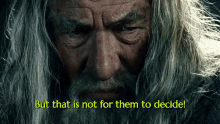Gandalf But That Is Not For Them To Decide GIF - Gandalf But That Is Not For Them To Decide Its Up To You GIFs