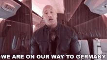 We Are On Our Way To Germany Dwayne Johnson GIF - We Are On Our Way To Germany Dwayne Johnson Seven Bucks GIFs