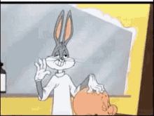 Bugs Bunny Da Un Masaje En La Cabeza GIF - Relajate Relax Conejo GIFs