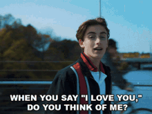 when you say i love you do you think of me johnny orlando adelaide song do you think about me i love you
