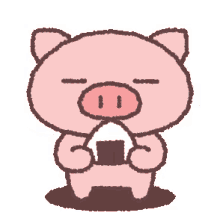 Pig Eating GIF - Pig Eating Onigiri GIFs