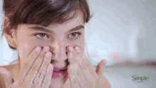 Alanis Guillen Face Wash GIF - Alanis Guillen Face Wash Wash Face GIFs