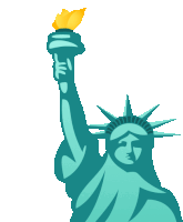 Statue Of Liberty Travel Sticker - Statue Of Liberty Travel Joypixels Stickers