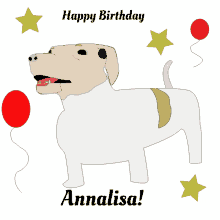 happy birthday celebration dog annalisa balloon