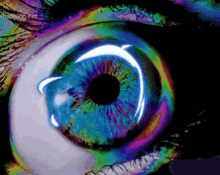 eye psychedelic raver acid trippy