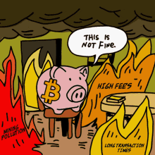 bitcoin this is fine this is not fine burning fire bitcoin this is fine this is not fine burning fire