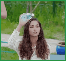 Pour Water Pour Water On Head GIF - Pour Water Pour Water On Head Caryanne GIFs