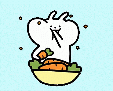 Usagyuuun Usagyuuun_sticker GIF - Usagyuuun Usagyuuun_sticker Vegetarian GIFs