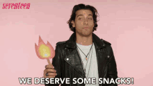 We Deserve Some Snacks Fire Emoji GIF - We Deserve Some Snacks Fire Emoji Requesting GIFs