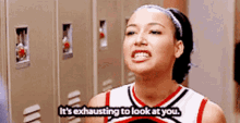 Glee Santana Lopez GIF - Glee Santana Lopez Its Exhausting To Look At You GIFs