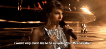 Taylor Swift I Would Very Much Like To Be Exclude From This Narrative GIF - Taylor Swift I Would Very Much Like To Be Exclude From This Narrative Award GIFs