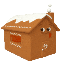 Gingerbread House Looks Cozy Sticker - Christmas Cheer Gingerbread House Chimney Stickers