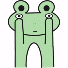 frog glasses green doodle eyes