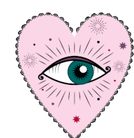 Eye Hearts Sticker - Eye Hearts Trippie Stickers