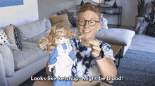 looks like ketchup might be blood dollar bills stain tyler oakley