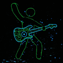 Guitarist Rock And Roll GIF - Guitarist Rock And Roll Led Lights GIFs