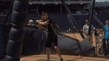 hit foul ball baseball swinging swing
