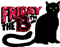 Friday The13th Black Cat Sticker - Friday The13th Black Cat Sticker Stickers