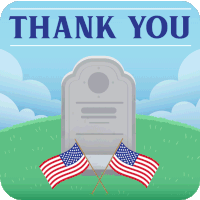Memorial Day Thank You Sticker - Memorial Day Thank You Thank You For Your Service Stickers