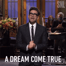 A Dream Come True Dan Levy GIF - A Dream Come True Dan Levy Saturday Night Live GIFs