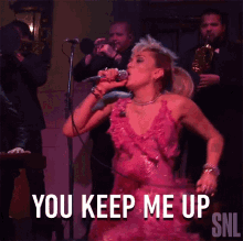 You Keep Me Up Miley Cyrus GIF - You Keep Me Up Miley Cyrus Plastic Hearts Song GIFs