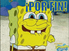 Bob Esponja Por Fin Emocionado GIF - Spongebob Excited GIFs