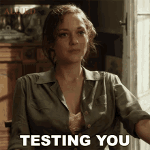 testing you marion cotillard marianne beausejour allied it was a test