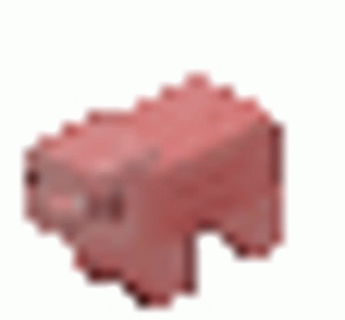 Spinning Pig Minecraft Pig Sticker.