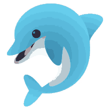dolphin nature joypixels smart sea creature sea life