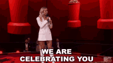 We Are Celebrating You Nikki Glaser GIF - We Are Celebrating You Nikki Glaser Congrats GIFs