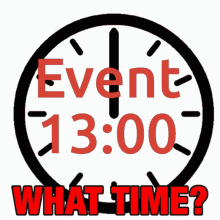 Event Time 1300 GIF - Event Time 1300 GIFs