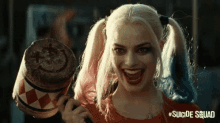 sleep well lights out crazy suicide squad margot robbie