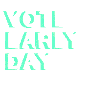 Today Is Vote Early Day Abjahanbin Sticker - Today Is Vote Early Day Abjahanbin October23 Stickers