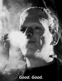 Good Frankenstein GIF - Good Frankenstein Smoke GIFs