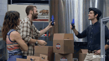 Cheers Lets Drink To That GIF - Cheers Lets Drink To That Break Bottles GIFs