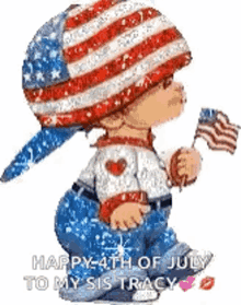 Baby American GIF - Baby American Happy4th Of July GIFs