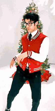 Darren Criss Christmas Dance GIF - Darren Criss Christmas Dance Christmas GIFs
