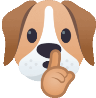 Shh Dog Sticker - Shh Dog Joypixels Stickers
