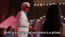 Birth Is A Curse Existence Is A Prison GIF - Birth Is A Curse Existence Is A Prison The Good Place GIFs