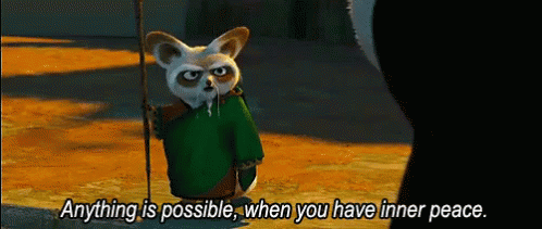 When You Have Inner Peace GIF - Anything Is Possible Kung Fu Panda Inner Peace GIFs