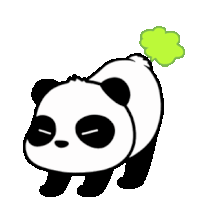 Fart Farting Panda Sticker - Fart Farting Panda Panda Funny Stickers