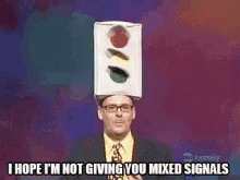 Mixed Signals GIF - Greg Proops Mixed Signals Traffic Lights GIFs