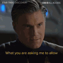 in direct opposition to the oath i took as a starfleet captain christopher pike anson mount star trek discovery contradicting