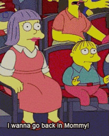 Ralph Wiggum The Simpsons GIF - Ralph Wiggum The Simpsons I Wanna Go Back In Mommy GIFs