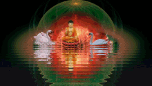 Lord Buddha Swan GIF - Lord Buddha Swan Flower GIFs