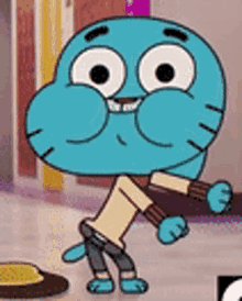 Gumball Flossing GIF - Gumball Flossing The Amazing World Of Gumball GIFs