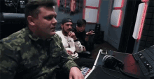 snap chilling bonding listen music in studio