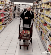 market boring shopping cart